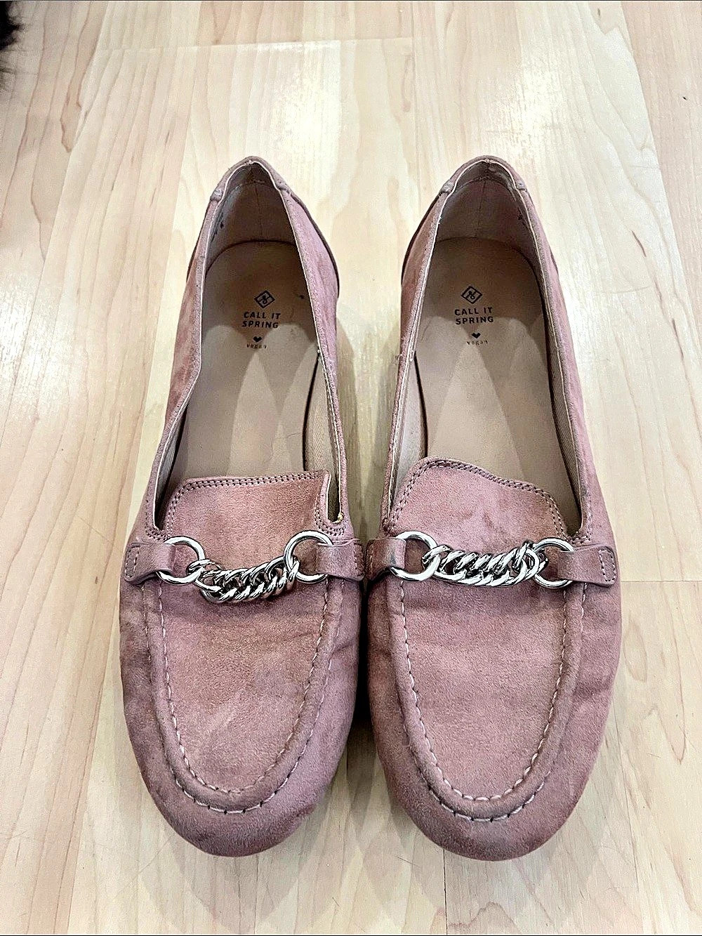 Call It Spring Chain Loafers Pink US 7.5